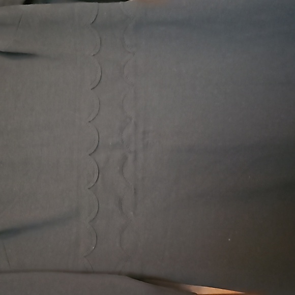 Banana Republic Ponte Scalloped Waist Black Dress - Picture 2 of 7